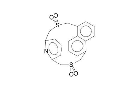 1,5-(Methanothiomethano[2,6]pyridinomethanothiomethano)naphthalene, 10,10,19,19-tetraoxide