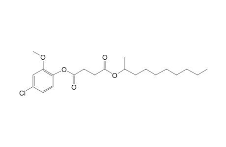 Succinic acid, dec-2-yl 4-chloro-2-methoxyphenyl ester