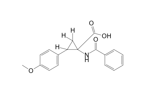 1-benzamido-2-(p-methoxyphenyl)cyclopropanecarboxylic acid