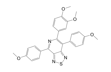 4,7-Di(4-methoxyphenyl)-6-(3,4-dimethoxyphenyl)-1,2.5-thiadiazolo(3,4-c)pyridine