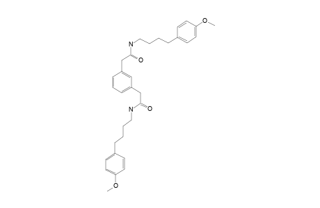 N,N'-Bis-4-(4-methoxyphenyl)butyl-m-phenylene-diacetamide