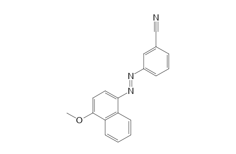 m-[(4-methoxy-1-naphthyl)azo]benzonitrile