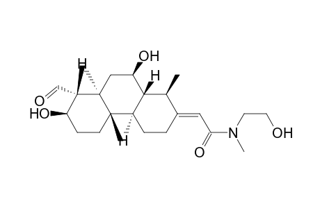 Acetamide, 2-(8-formyldodecahydro-7,10-dihydroxy-1,4b,8-trimethyl-2(1H)-phenanth renylidene)-N-(2-hydroxyethyl)-N-methyl-, [1R-(1.alpha.,2E,4a.alpha.,4b.beta.,7.beta.,8.beta.,8a.alpha.,10.beta.,10a.beta.)]-