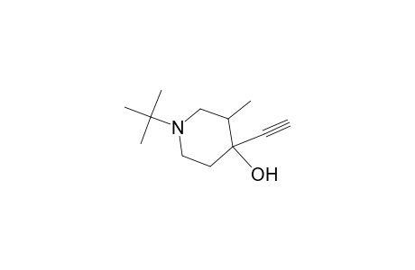 1-tert-butyl-4-ethynyl-3-methyl-4-piperidinol