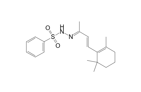 N-[(E)-[(E)-1-methyl-3-(2,6,6-trimethylcyclohexen-1-yl)prop-2-enylidene]amino]benzenesulfonamide