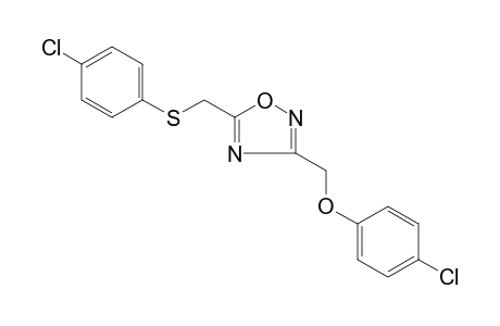 3-[(p-chlorophenoxy)methyl]-5-{[(p-chlorophenyl)thio]methyl}-1,2,4-oxadiazole