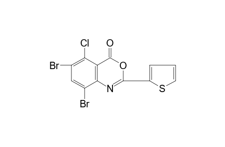 5-chloro-6,8-dibromo-2-(2-thienyl)-4H-3,1-benzoxazin-4-one