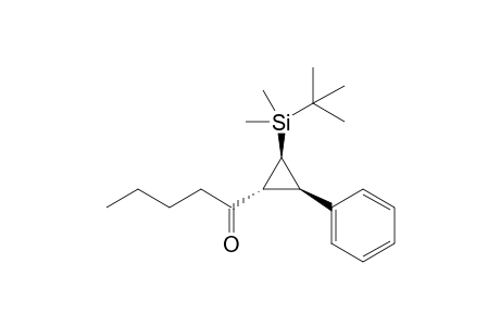 Butyl[(1R*,2S*,3R*)-2-(tert-Butyldimethylsilyl)-3-phenylcycloprop-1-yl]ketone