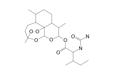 N-Carbamyl isoleucine, dihydroartemisininyl ester