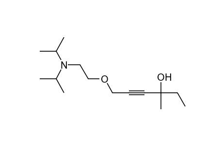 6-[2-(diisopropylamino)ethoxy]-3-methyl-4-hexyn-3-ol