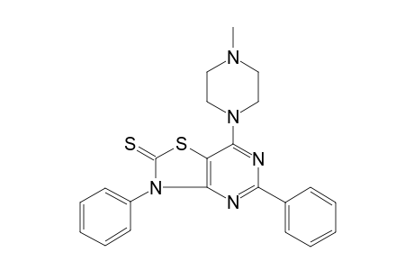 Thiazolo[4,5-d]pyrimidine-2(3H)-thione, 7-(4-methyl-1-piperazinyl)-3,5-diphenyl-