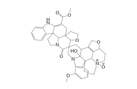 Spiro[1H,15aH-furo[2',3':7,8]indolizino[8,1-cd]carbazole-2(2aH),6'(7'H)-[4H,5H,15aH,16H]furo[2',3':7,8]indolizino[8,1-cd]pyrido[1,2,3-lm]carbazole], 3'-Oxovobtusine N-oxide