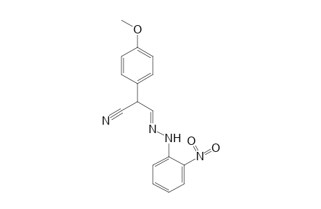 2-(p-methoxyphenyl)malonaldehydonitrile, (o-nitrophenyl)hydrazone