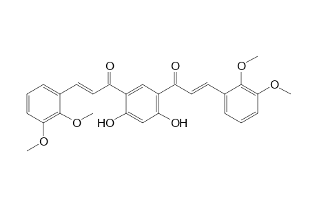 (2E, 2'E)-1,1'-[4,6-Dihydroxy-1,3-phenylene]bis(3-(2,3-dimethoxyphenyl)prop-2-en-1-one