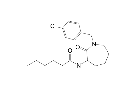 N-[1-(4-Chlorobenzyl)-2-oxoazepan-3-yl]hexanamide