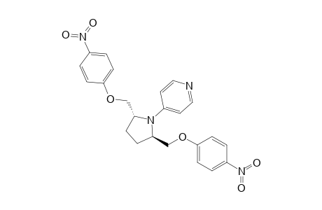 4-[(2R,5R)-2,5-bis[(4-nitrophenoxy)methyl]-1-pyrrolidinyl]pyridine