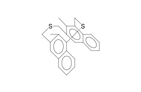 11,22-Dimethyl-2,13-dithia-(3,3)(1,3)naphthalenophane (cisoid-anti)
