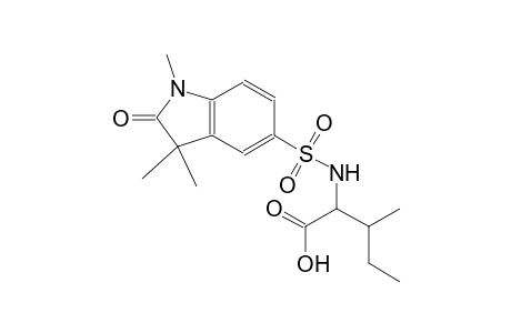 isoleucine, N-[(2,3-dihydro-1,3,3-trimethyl-2-oxo-1H-indol-5-yl)sulfonyl]-