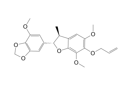 (7S,8S)-DELTA(1',3',5',8')-5,3',5'-TRIMETHOXY-3,4-METHYLENEDIOXY-8.1',7.O.6',4'.O.7'-NEOLIGNAN