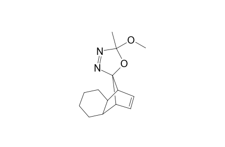 rac-5-Methoxy-5-methylspiro[5H-[1,3,4]oxadiazole-2,11'-endotricyclo[6.2.1.0(2,7)]undec-9-ene]