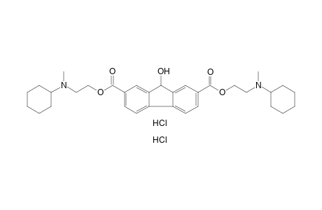 9-hydroxyfluorene-2,7-dicarboxylic acid, bis[2-(N-cyclohexyl-N-methylamino)ethyl] ester, dihydrochloride