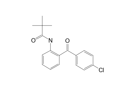 2-Amino-4'-chlorobenzophenone, N-trimethylacetyl-