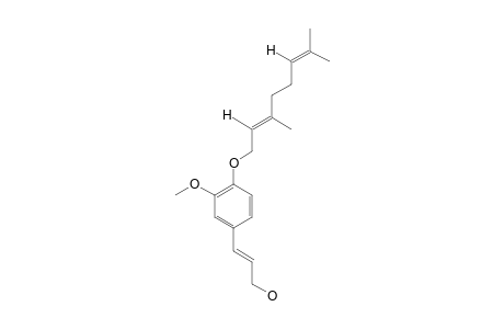[TRANS-4-(3,7-DIMETHYLOCTA-2,6-DIENYL)-3-METHOXY]-PHENYL-2-PROPEN-1-OL;CONIFEGEROL