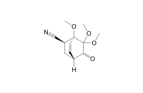 (1R*,2S*,4R*)-1,7,7-Trimethoxy-8-oxobicyclo[2.2.2]oct-5-ene-2-yl cyanide