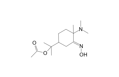 1-(Dimethylamino)-8-acetoxy-p-menthane-2-one-oxime