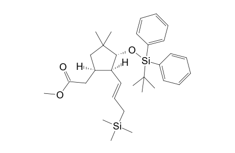 Methyl (1RS,2SR,3RS)-2-[2-[(E)-3-(trimethylsilyl)-1-propenyl]-3-[(tert-butyldiphenylsilyl)oxy]-4,4-dimethylcyclopentyl]acetate