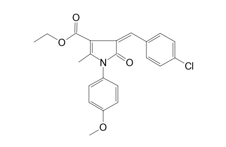 1H-pyrrole-3-carboxylic acid, 4-[(4-chlorophenyl)methylene]-4,5-dihydro-1-(4-methoxyphenyl)-2-methyl-5-oxo-, ethyl ester, (4Z)-