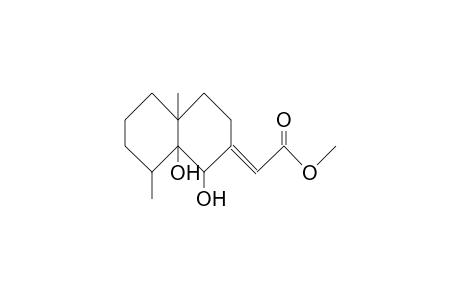 (1,8a-Dihydroxy-4a,8-dimethyl-octahydro-2(1H)-naphthalenylidene)-acetic acid, methyl ester