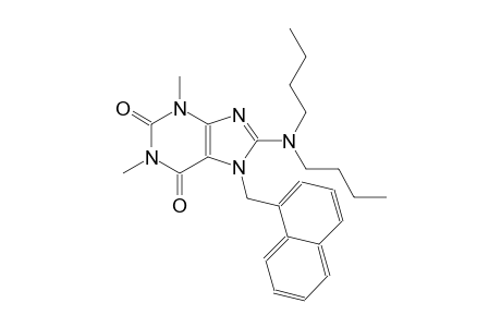 8-(dibutylamino)-1,3-dimethyl-7-(1-naphthylmethyl)-3,7-dihydro-1H-purine-2,6-dione