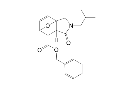 benzyl (1S,5R,7R)-3-isobutyl-4-oxo-10-oxa-3-azatricyclo[5.2.1.0~1,5~]dec-8-ene-6-carboxylate