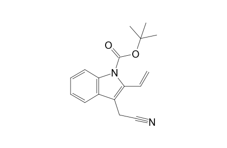 3-(cyanomethyl)-2-vinyl-indole-1-carboxylic acid tert-butyl ester