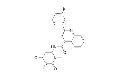 2-(3-bromophenyl)-N-(1,3-dimethyl-2,6-dioxo-1,2,3,6-tetrahydro-4-pyrimidinyl)-4-quinolinecarboxamide