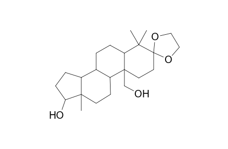 Androstane-17,19-diol, 3,3-ethylenedioxy-4,4-dimethyl-