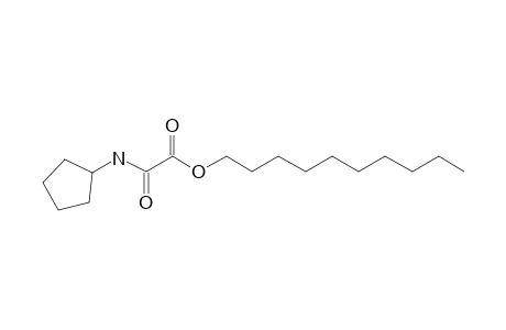 Oxalic acid, monoamide, N-cyclopentyl-, decyl ester