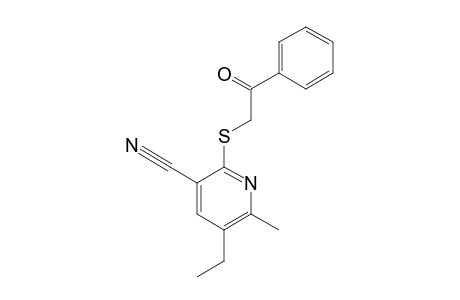 2-(BENZOYLMETHYLTHIO)-3-CYANO-6-METHYL-5-ETHYLPYRIDINE
