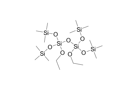 1-Ethoxy-3,3,3-trimethyl-1-[(trimethylsilyl)oxy]disiloxanyl ethyl bis(trimethylsilyl) orthosilicate