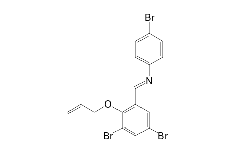 4-Bromobezene, 2(2-propenyloxy)-3,5-dibromobenzylidenamino-