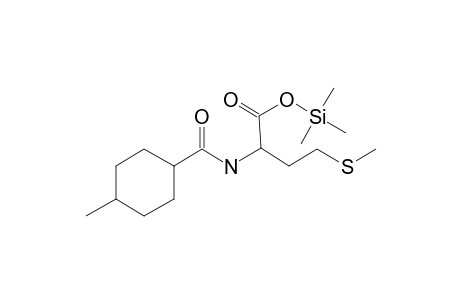 Methyl-N-[(4-methylcyclohexyl)carbonyl]homocysteine, tms derivative