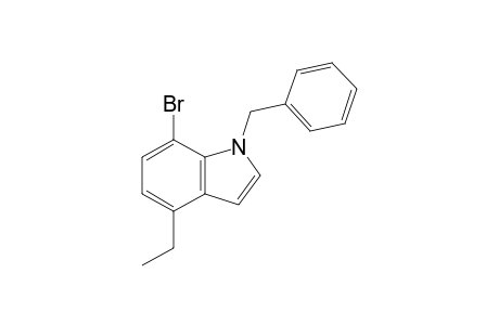 1-Benzyl-7-bromo-4-ethylindole