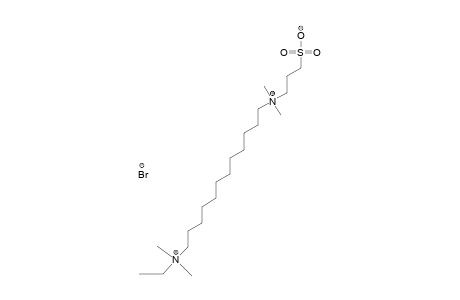 1-(N,N-DIMETHYLAMMONIO,N-PROPYL-1-SULFONATE)-12-(N',N'-DIMETHYL,N'-ETHYLAMMNONIUM-BROMIDE)-DODECANE