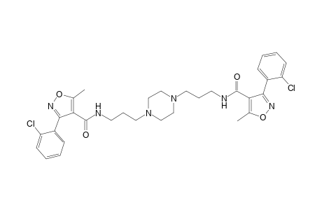 N,N'-[(1,4-piperazinediyl)bis(trimethylene)]bis[3-(o-chlorophenyl)-5-methyl-4-isoxazolecarboxamide]