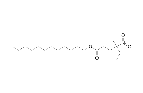 4-methyl-4-nitrohexanoic acid, dodecyl ester