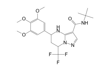 N-(tert-butyl)-7-(trifluoromethyl)-5-(3,4,5-trimethoxyphenyl)-4,5,6,7-tetrahydropyrazolo[1,5-a]pyrimidine-3-carboxamide