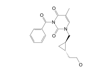 (+-)-3-Benzoyl-1-{[(1RS,2SR)-trans-2-(2-hydroxyethyl)cyclopropyl]methyl}-5-methyl-1,2,3,4-tetrahydro-2,4-pyrimidinedione