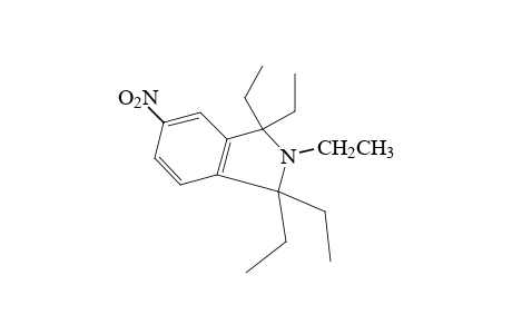 ISOINDOLINE, 5-NITRO-1,1,2,3,3- PENTAETHYL-,