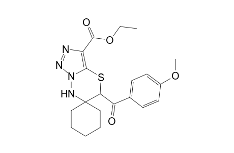 5-(4-Methoxybenzoyl)-[5,7-dihydrospiro[[1,2,3]triazolo[5,1-b][1,3,4]thiadiazine-6,1'-cyclohexane-3-carboxylic acid ethyl ester